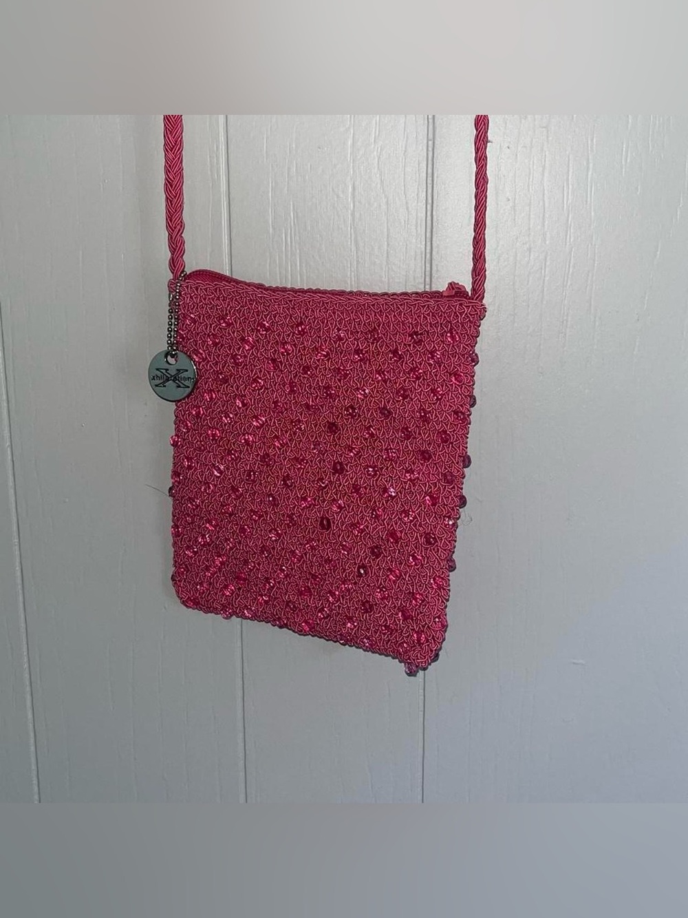 Xhiliration pink crossbody bag